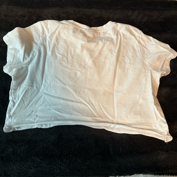 Top Shop cropped white tee with lobster - Picture 5 of 5